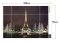 AY8014W Dekoratív Eiffel torony falmatrica 100x70 cm, azonnal raktárról