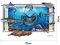 AY9262 3D hatású Nemo falmatrica 90x60 cm, azonnal raktárról