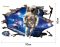 AY9264 3D hatású Űrhajós falmatrica 90x60 cm, azonnal raktárról
