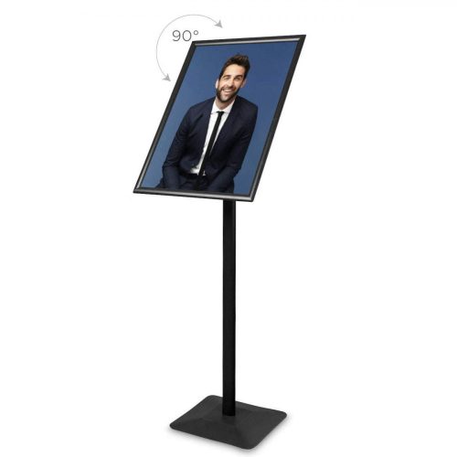 INFO/MENÜ Stand premium  A/2 fekete várakoztató tábla *