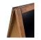 Wooden kültéri, kétoldalas, krétával írható fa megállítótábla 