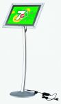 Infostand Curved LED A/4 világító várakoztató tábla