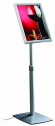 Infostand Flexi Vario LED A/3 világító várakoztató tábla