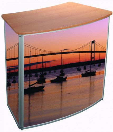 Demo Convex Wood kínálópult